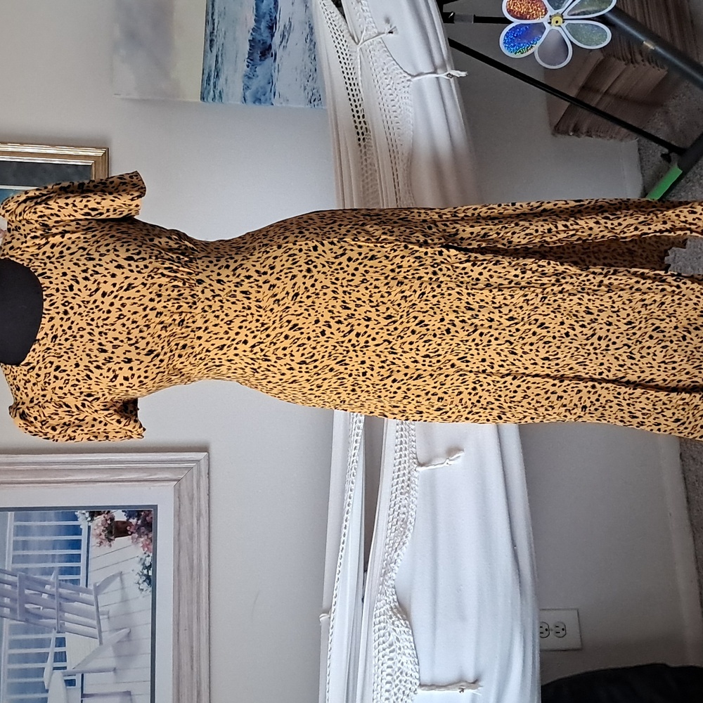 AFRM Leopard Print Maxi Dress